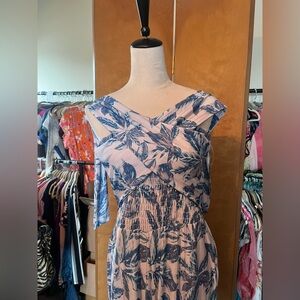 Venus Blue Floral Off-Shoulder Women’s Romper